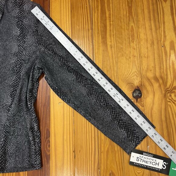 Vintage Snakeskin Print Blazer Jacket Size L Glam Rocker Mob Wife New NWT READ - Picture 7 of 16